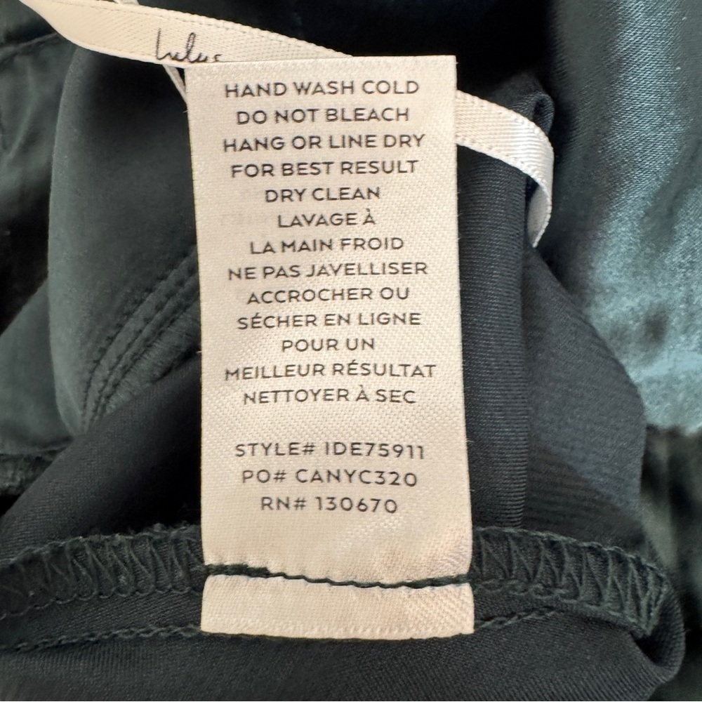 Lulus Letter of Love Mini Dress Emerald Green Backless Skater Slit Chiffon Sz XS - Picture 6 of 16